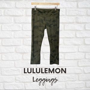Lululemon Run Inspire 2 crop RARE camo Leggings
